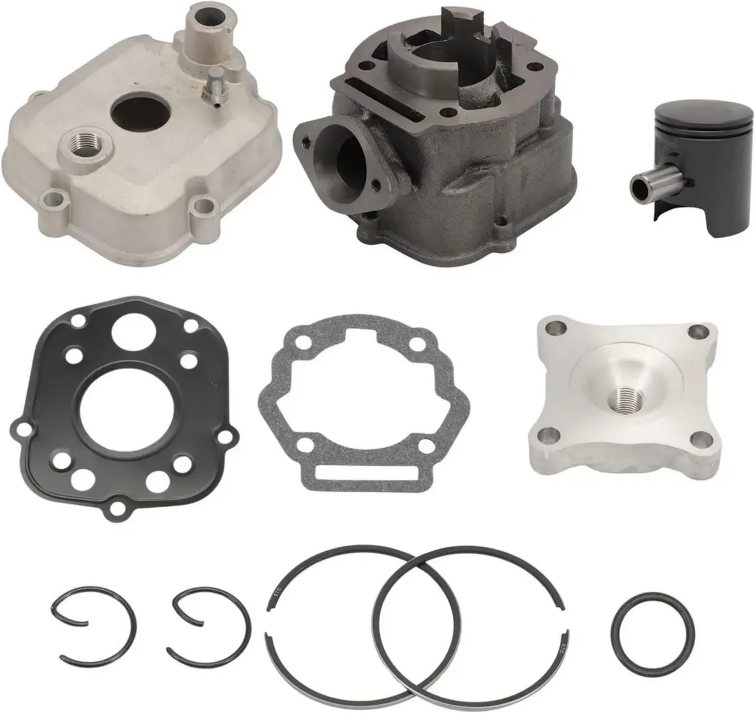 Kit Cylindre 50cc en Fonte pour Derbi Euro 3 et 4 avec Piston Bi-segments