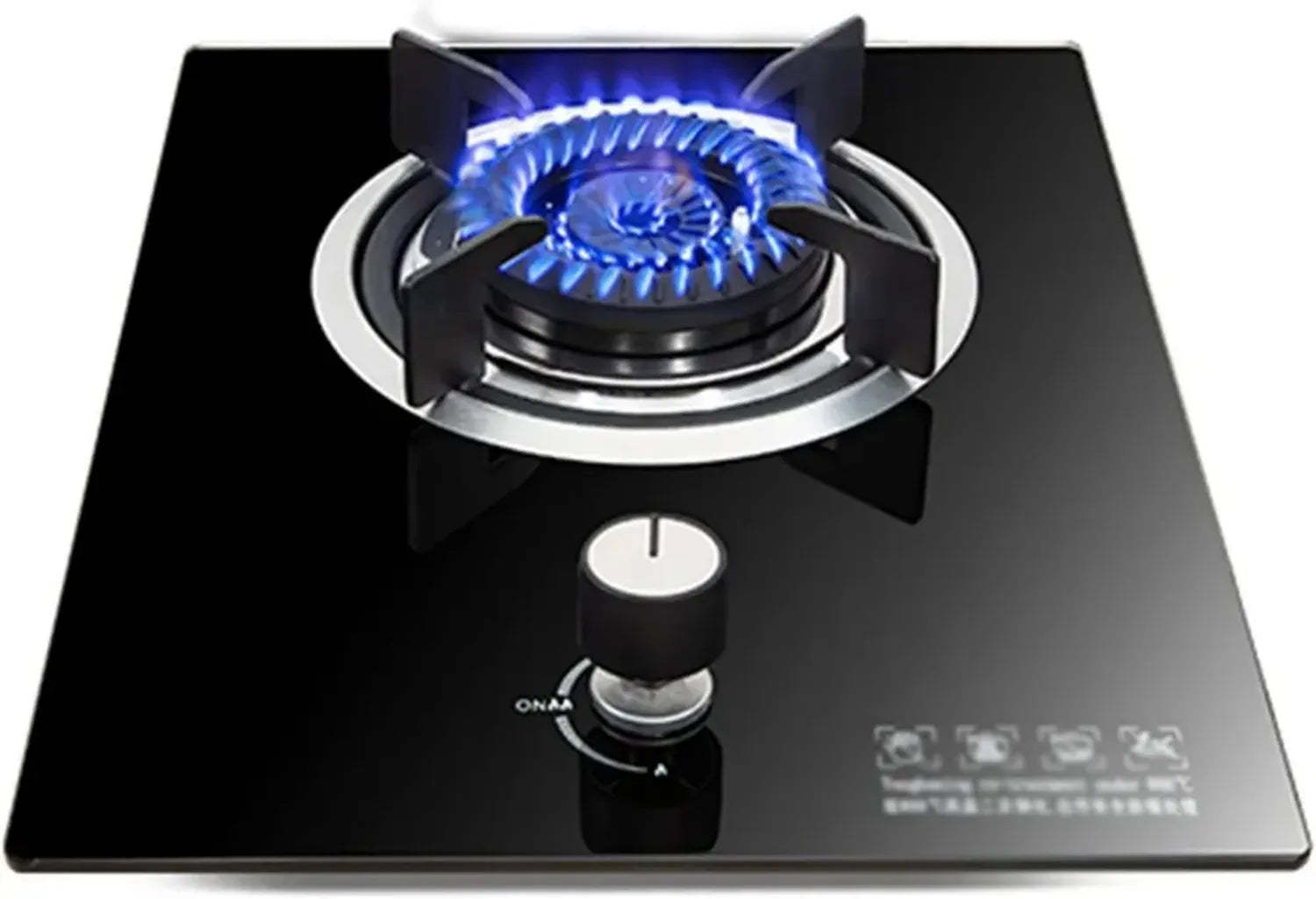 Cuisinière à gaz 1 brûleur, 4.0 kW avec support en fonte et protection FFD, idéale pour cuisine, camping et voyage (Taille : GPL)