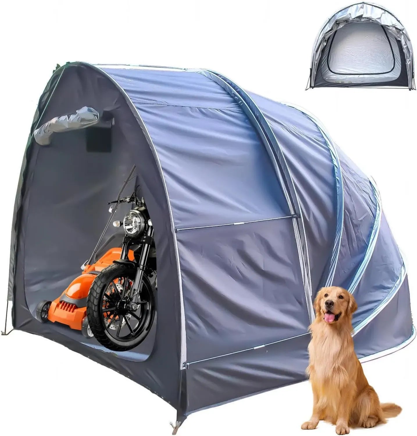 Abri Vélo Vert Imperméable pour 2-5 Vélos avec Double Porte