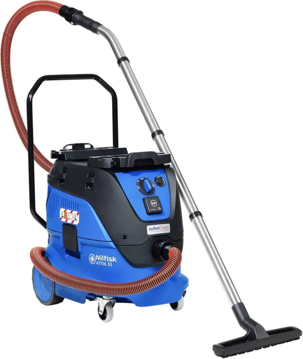 Aspirateur Professionnel Nilfisk ATTIX 33 - 30L, 1400W, Noir/Bleu