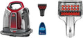 BISSELL Nettoyeur de Taches Portatif SpotClean ProHeat 2,5L, Titane/Rouge avec Accessoire Longue Portée