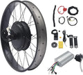 Kit de Conversion Vélo Électrique Fatbike 26' 48V 1500W avec Écran LCD Arrière