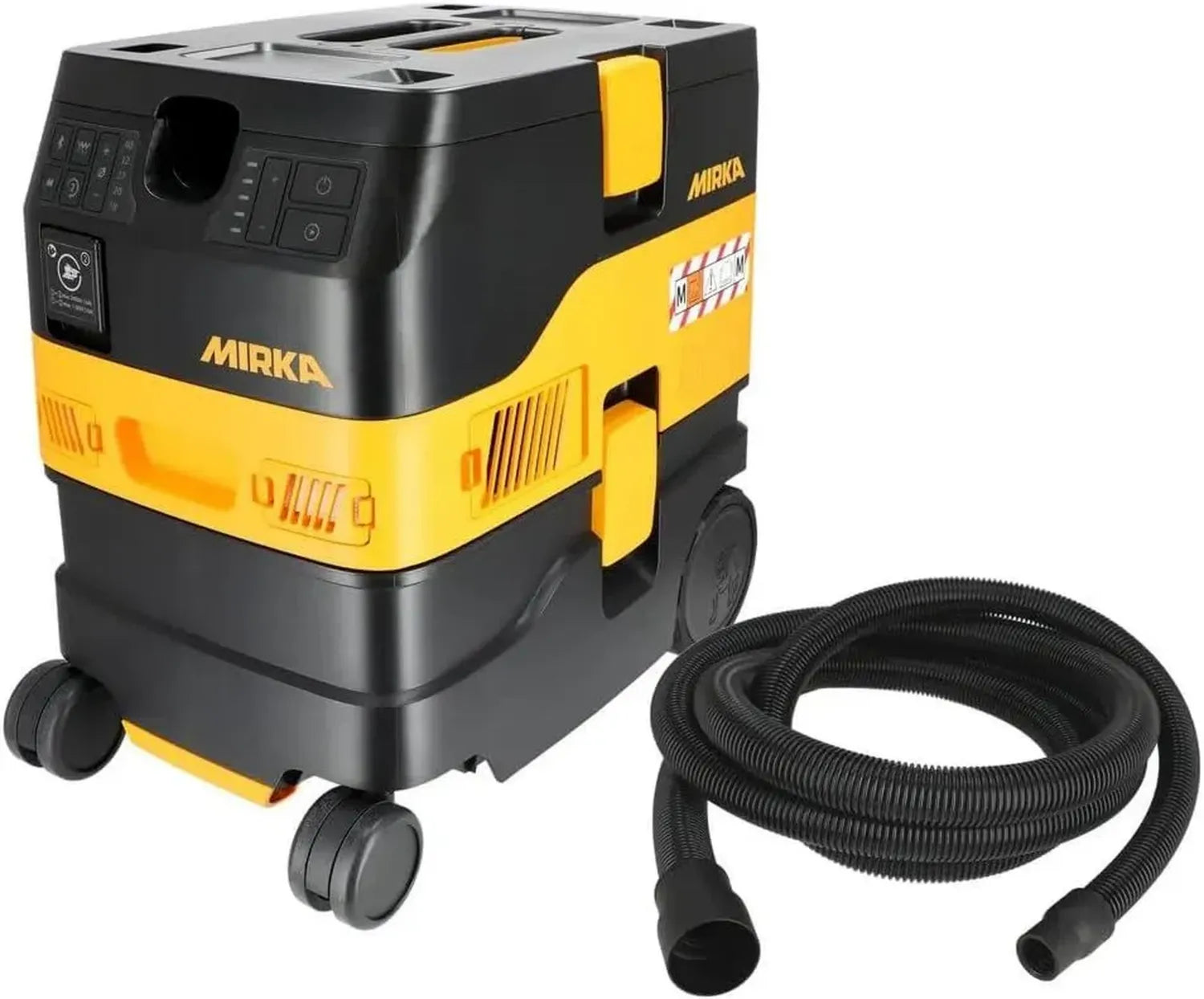 Aspirateur Industriel MIRKA DEXOS 1217 M Classe avec Nettoyage Automatique, Tuyau 4 m - Idéal pour Ponceuse et Atelier