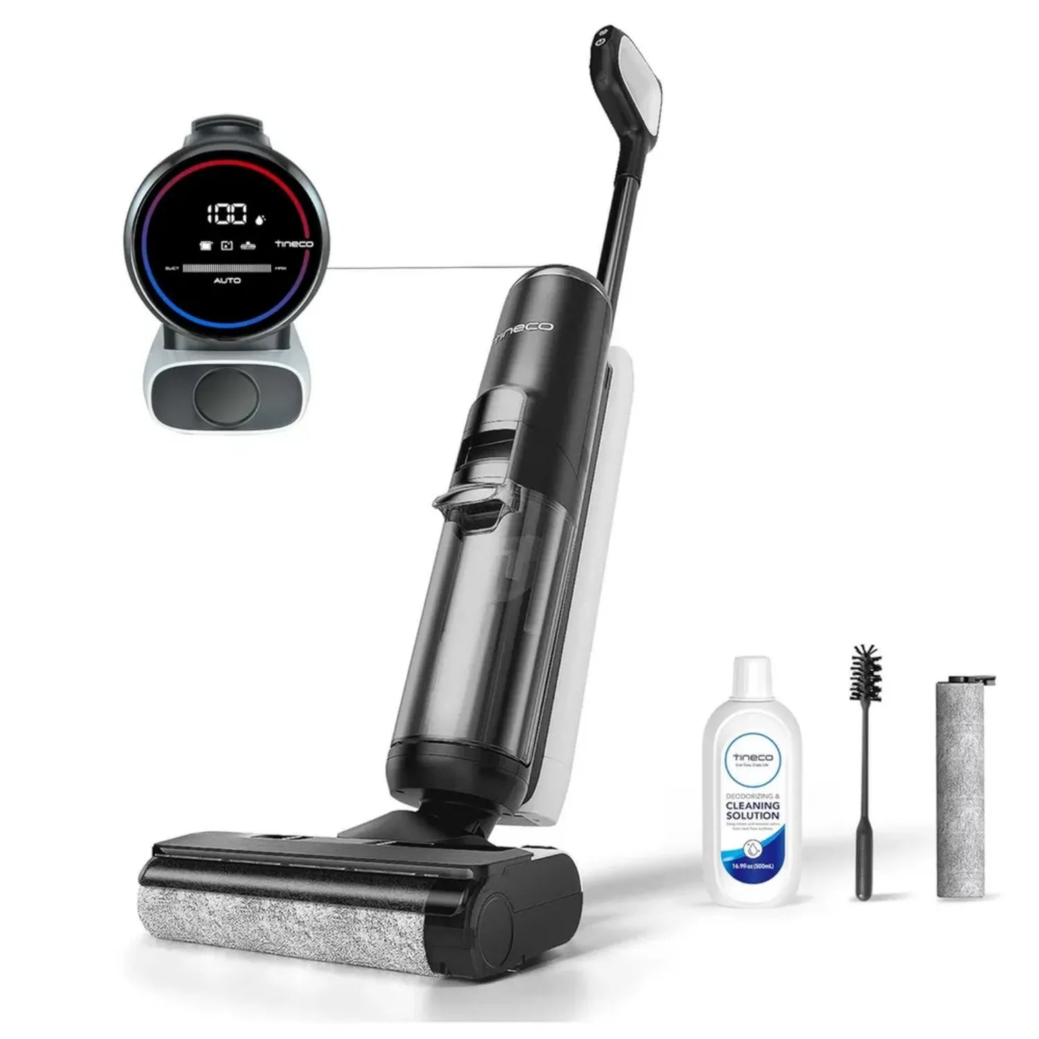 Aspirateur sans Fil Tineco Floor One S5 pour Sols Durs, Écran Intelligent, Autonomie Prolongée, Idéal pour Saletés Tenaces et Poils d'Animaux
