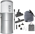 Aspirateur Central OVO Puissant 750 AW, Filtration Hybride 35L, Inclus Kit Accessoires 12,2m
