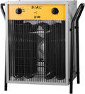Radiateur Électrique Industriel 22000W, 400V - Chauffage Soufflant Pour Chantiers, Ateliers et Garages - Thermostat Réglable, Double Mode de Chauffage DA22