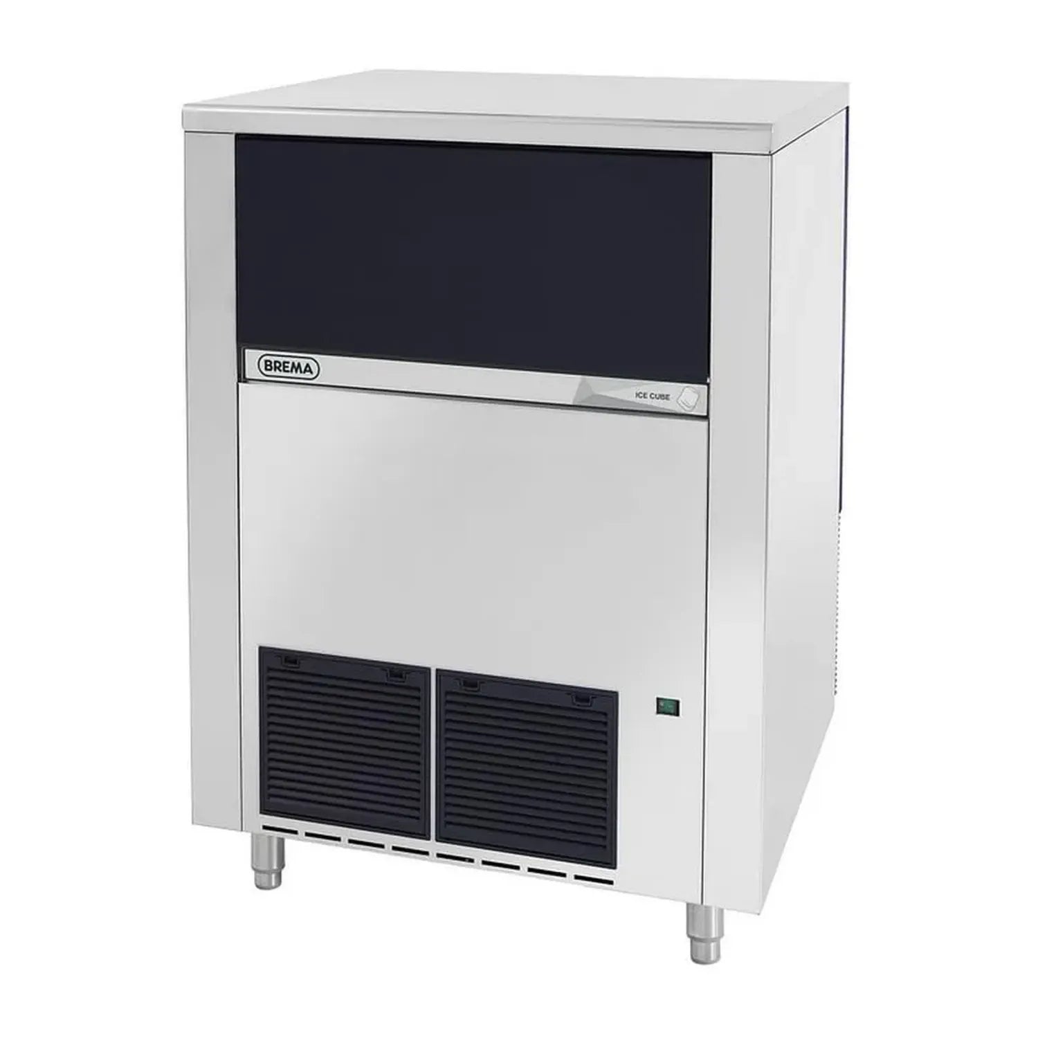 Machine à Glaçons 134 kg/24h avec Réserve de 65kg - Condenseur Air & Pompe de Vidange - BREMA