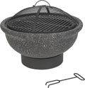 Brasero Rond en MGO Pour Jardin et Barbecue - Noir