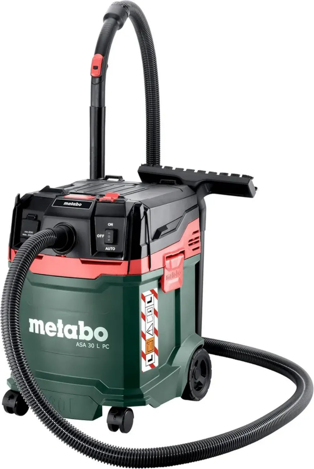 Aspirateur Universel Metabo ASA 30 L PC - Eau et Poussières avec Filtre Auto-Nettoyant - Câble de 5,5 m