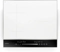 Plaque de Cuisson à Induction Klarstein DualTone - 7200W, 4 Zones Flexibles, Commande Tactile, Fonction Boost et Minuterie, Cadre Aluminium, 60cm, Blanc