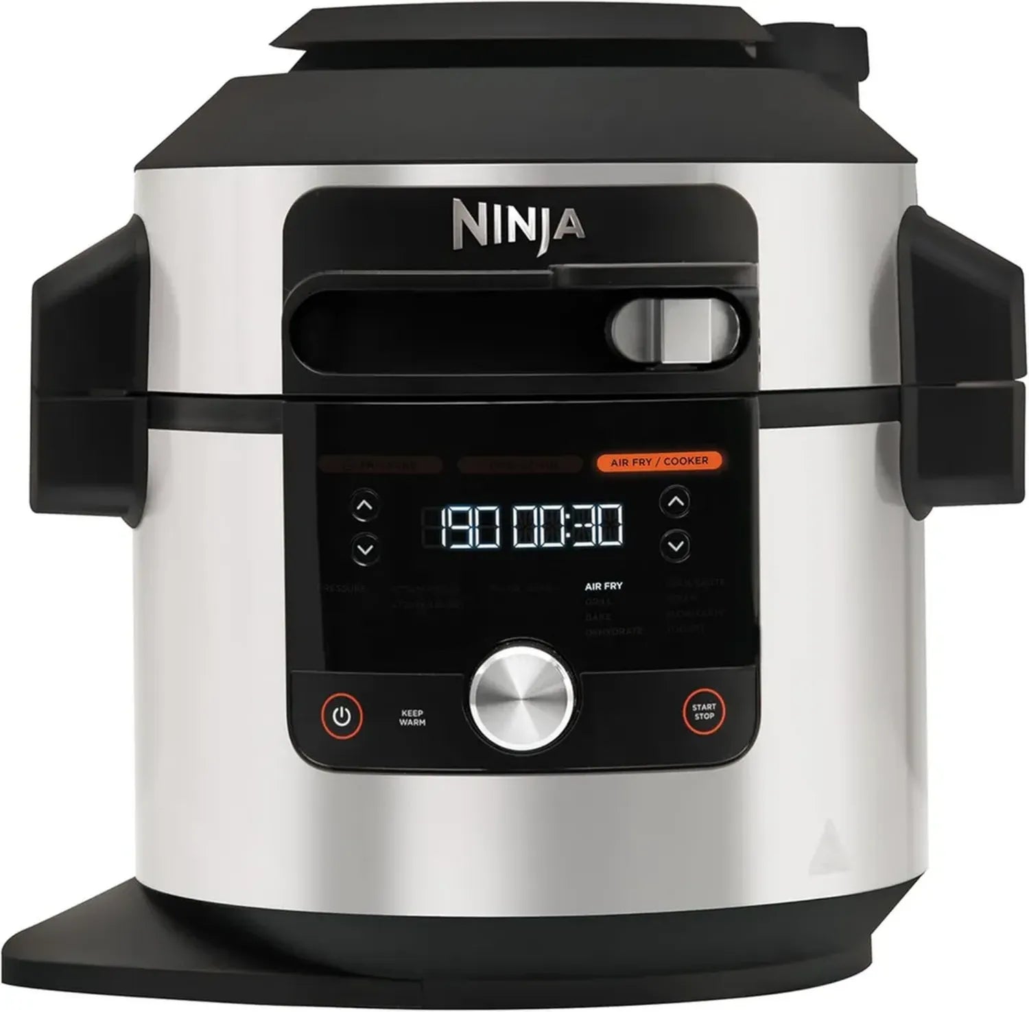 Ninja Foodi MAX Multicuiseur, SmartLid, 12 Modes de Cuisson, 7.5L, Autocuiseur 12-en-1, Inox OL650EU