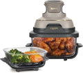 Friteuse à Air Compacte NINJA CRISPi, Design Innovant, Capacités Interchangeables 3,8L et 1,4L, 4-en-1, Pièces Lavables au Lave-Vaisselle, Modèle Stone/Or