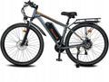 Vélo Électrique VTT pour Homme 48V 250W - Batterie Amovible 18.6AH - Suspension Avant, Autonomie 55km