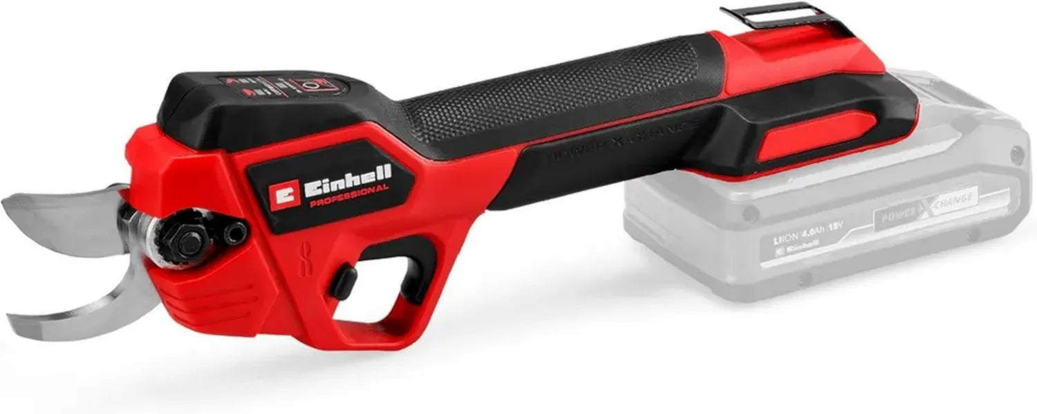 Élagueur sans fil Einhell GP-LS 18/28 Li BL-Solo 18V, réglable, Ø max 28 mm, lames Bypass, clip ceinture, sans batterie