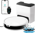 Lefant M350 Robot Aspirateur 3-en-1 avec Station Auto-Vidante, Navigation Laser Avancée, 6000Pa, Compatible WiFi et Alexa, Idéal pour Sols et Tapis