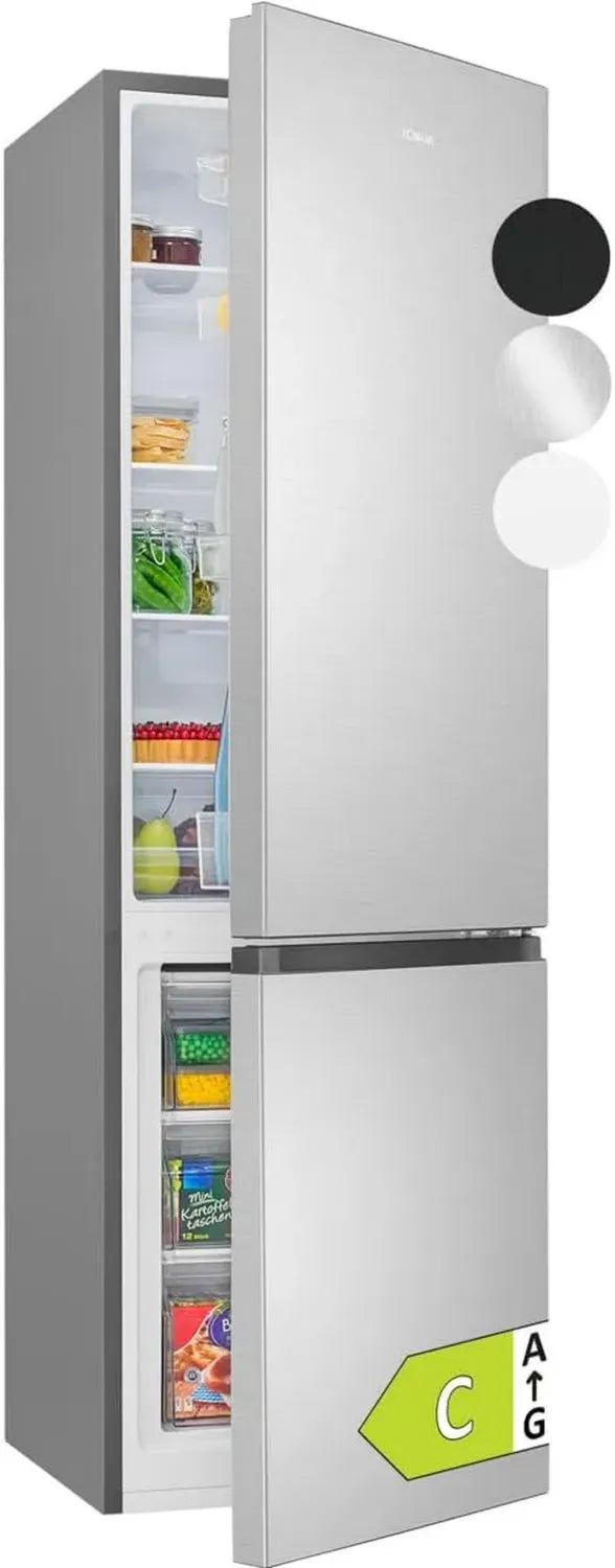 Réfrigérateur Congélateur Bomann KG7353 55cm 268L LED Inox