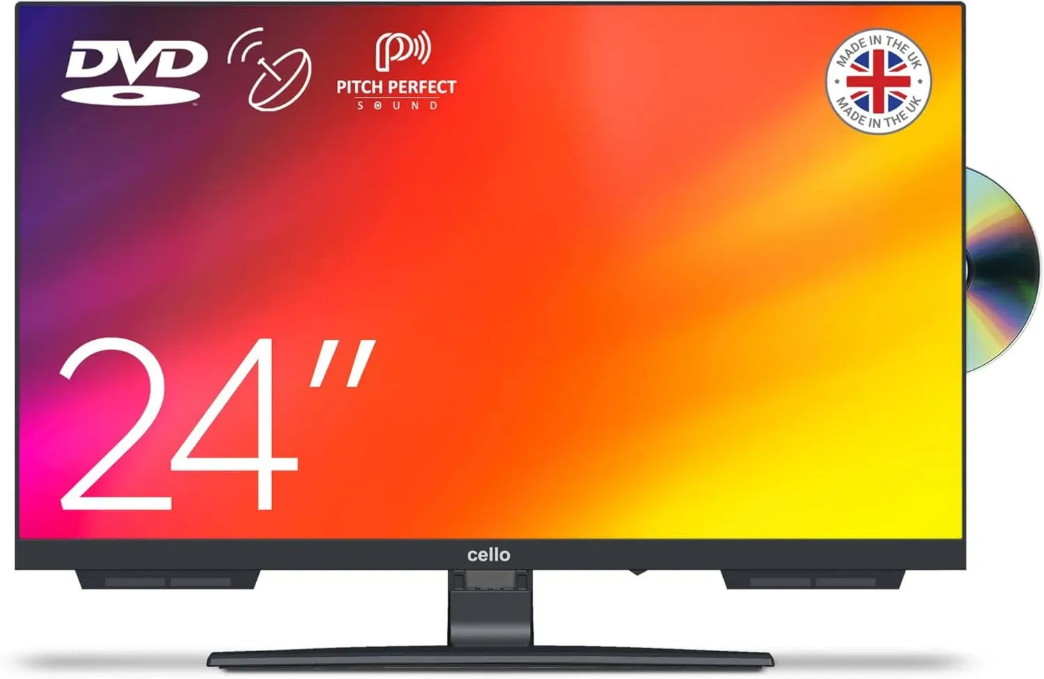 Téléviseur LED HD 24' Cello C2424F avec Triple Tuner et Son Optimisé