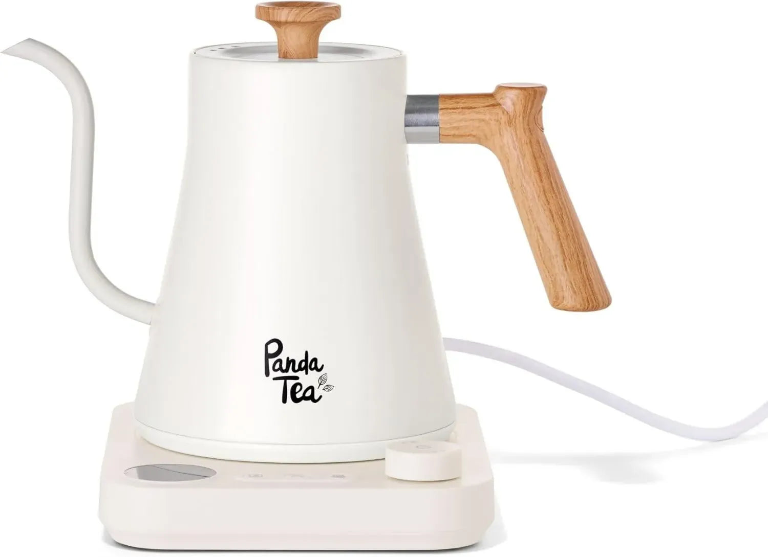 Bouilloire Électrique en Acier Inoxydable, Bec Cygne Précis, 900 mL, Thermostat Ajustable