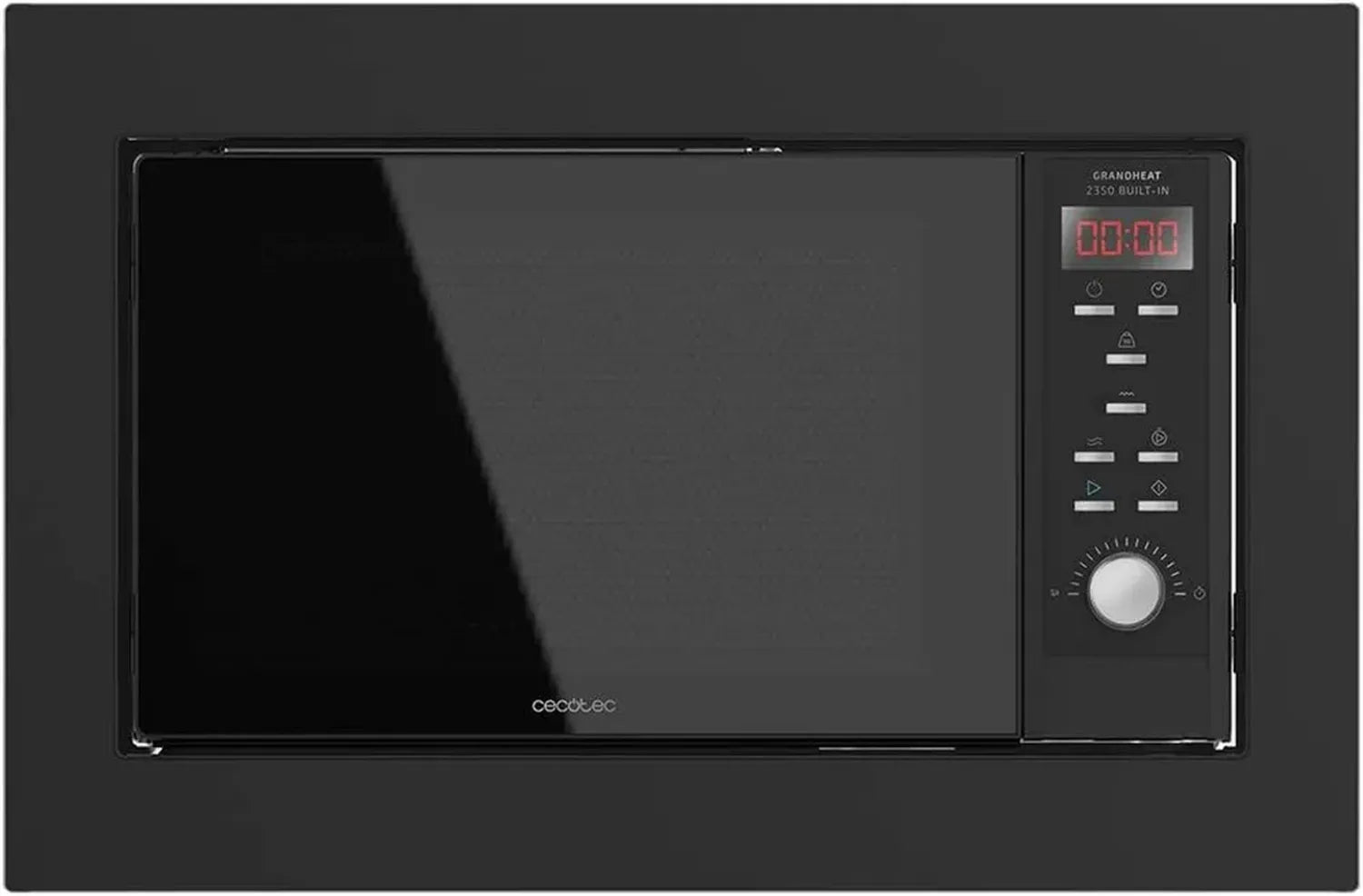 Four à Micro-ondes Intégré Cecotec GrandHeat 2350, 23L, 900W, Grill, Noir