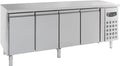 Table Réfrigérée Positive 700 avec 4 Portes - Acier Inoxydable R600a